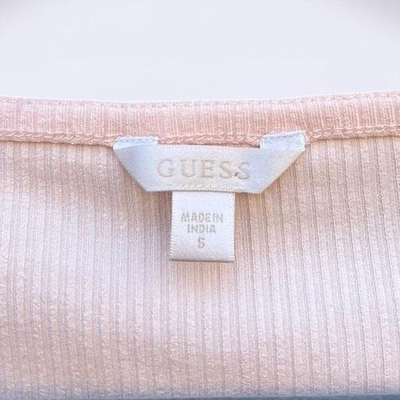 Guess Blush Ribbed Knit Top - Picture 4 of 4